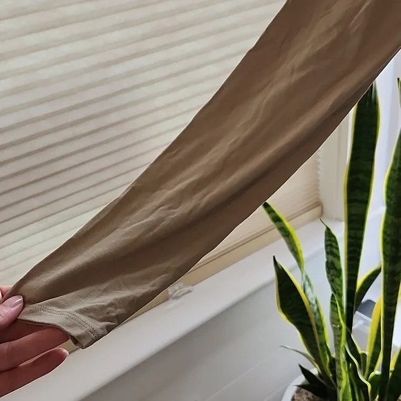 Tan Long Sleeve Dress, Xs - Picture 5 of 13